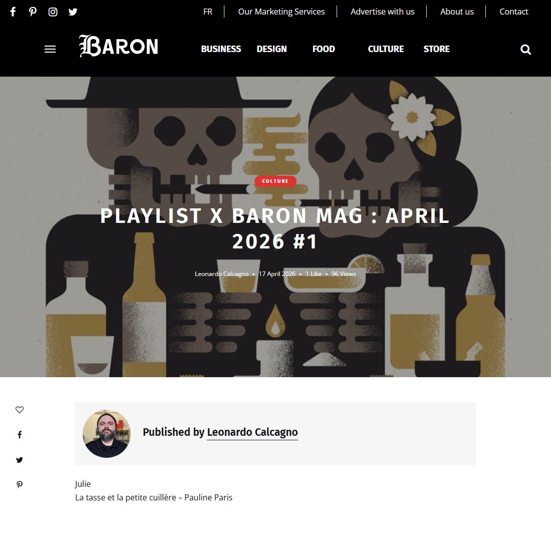 Baron Mag — Playlist Feature